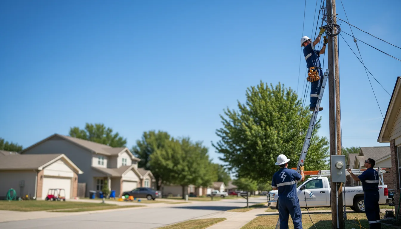 Residential electrician providing installation services in Saint Matthews, SC